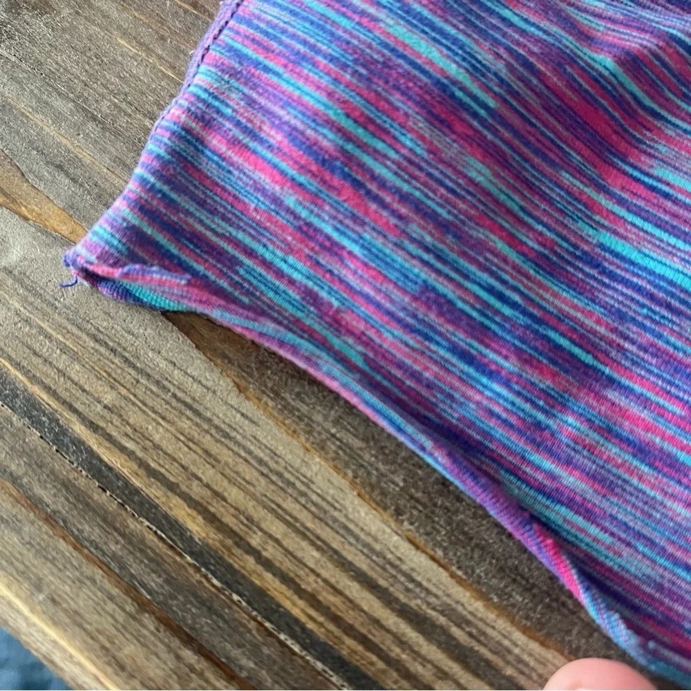 Lululemon Power Y Bold Blue Space Dye Cut Tank Top Size Small